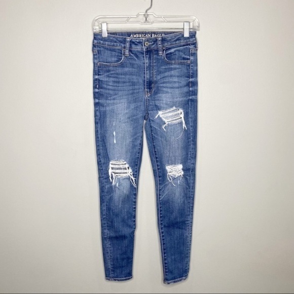 American Eagle Super Hi-Rise Jeggings 2 - Picture 2 of 9